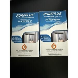 PUREPLUS PP-RWF0600A Refrigerator Water Filter 2 Pack New Sealed Box